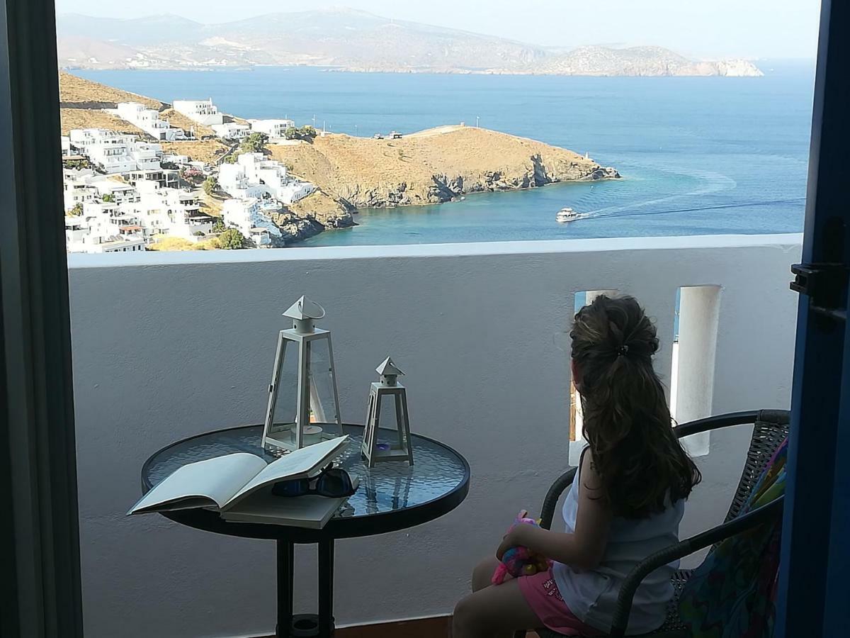 Pera GyalosΘέαστρον - Theastron House With Great View In Chora公寓 外观 照片